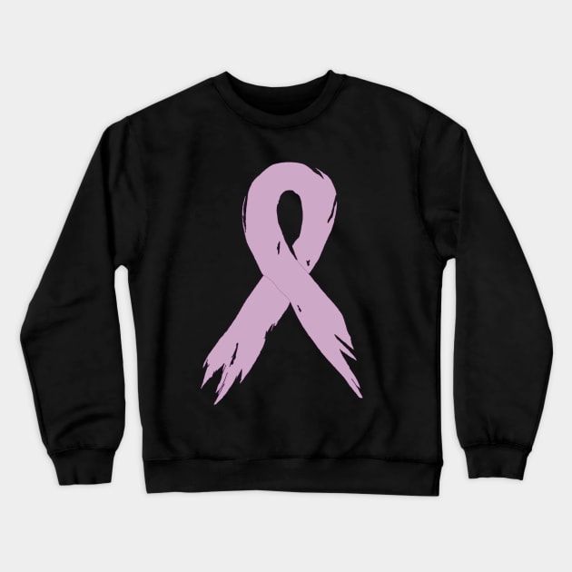 Battled Testicular Cancer Ribbon - Hand Drawn Crewneck Sweatshirt by ohmyshirt